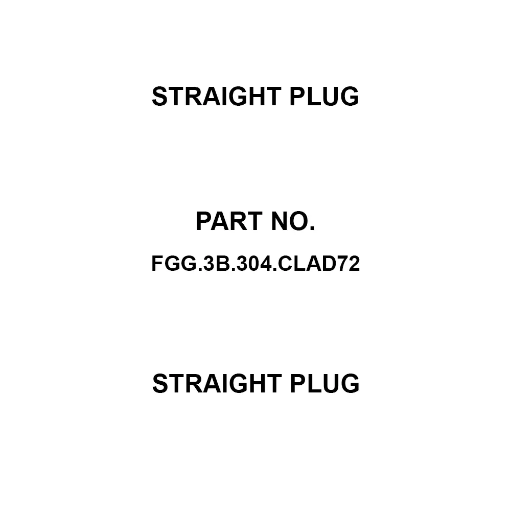 LEMO Straight Plug 19 Amp Rated Current 4 Pole, FGG.3B.304.CLAD72