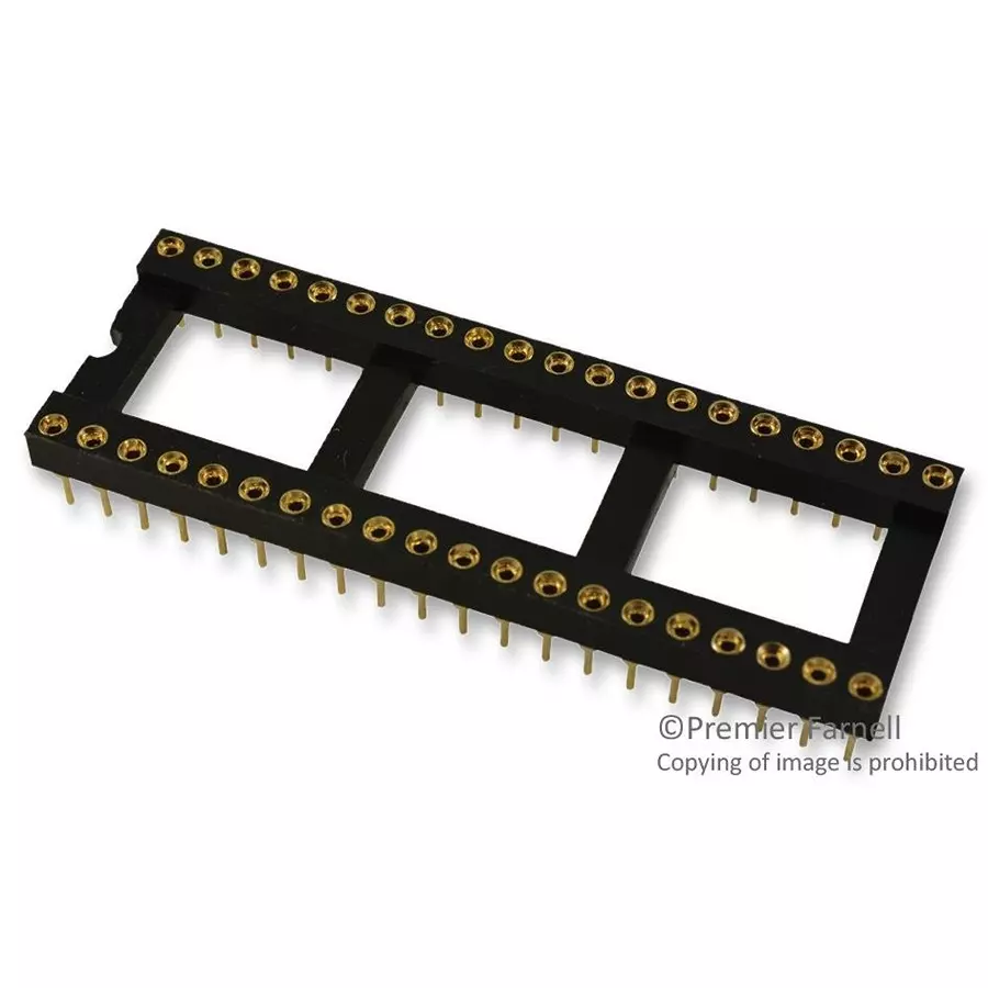 MULTICOMP PRO IC Sockets DIP SOCKET, 40 POSITION, THROUGH HOLE, SPC15524