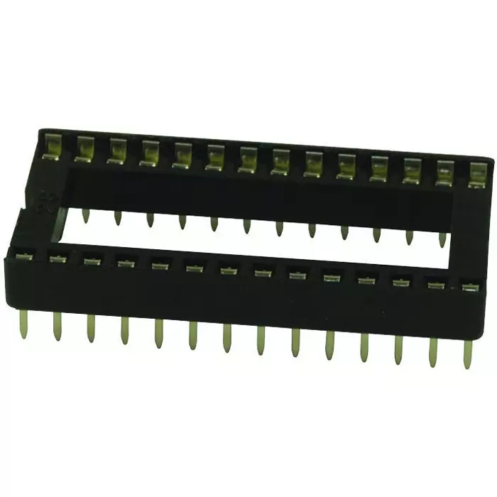 MULTICOMP PRO IC Sockets DIP SOCKET, 28POS, 2ROW, 2.54MM, TH, SPC15504 (Pack of 10)