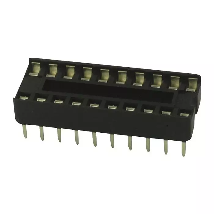 MULTICOMP PRO IC Sockets DIP SOCKET, 20POS, 2.54MM, TH, SPC15501 (Pack of 5)