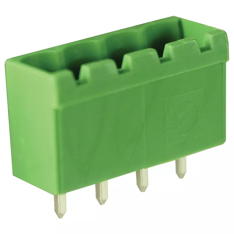 CAMDENBOSS Terminal Block, Header, 4Pos, Th, CTB9309/4 (Pack of 10)