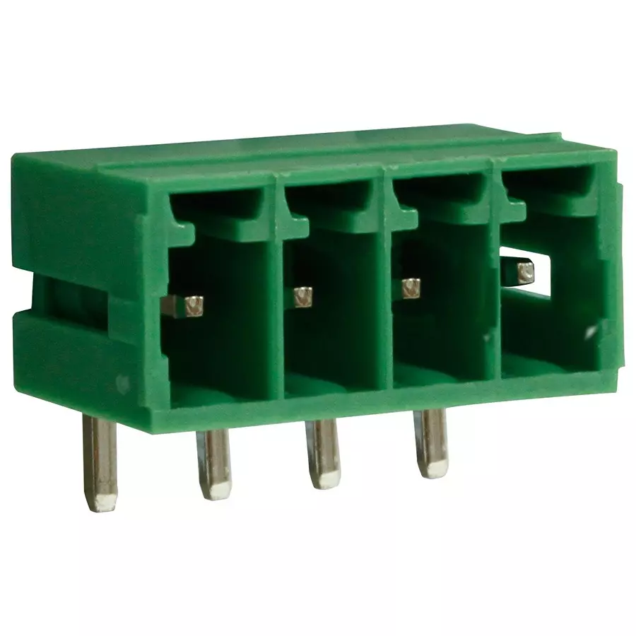 CAMDENBOSS Terminal Block, Header, 4Pos, R/A, Th, CTBP93HD/4 (Pack of 10)