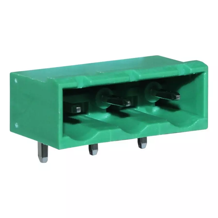 CAMDENBOSS Terminal Block, Header, R/A, 3Pos, Th, CTBP9558/3 (Pack of 10)