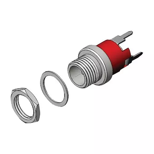 SWITCHCRAFT/CONXALL Dc Power Jack, 5A, 30Vdc, 2.1 mm, Tht, PC721A