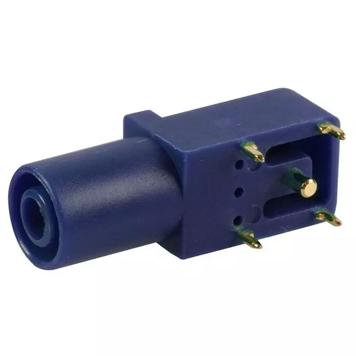 CLIFF ELECTRONIC COMPONENTS SOCKET, PCB, 4MM, R/A, S16N-PC, BLUE, FCR7350L