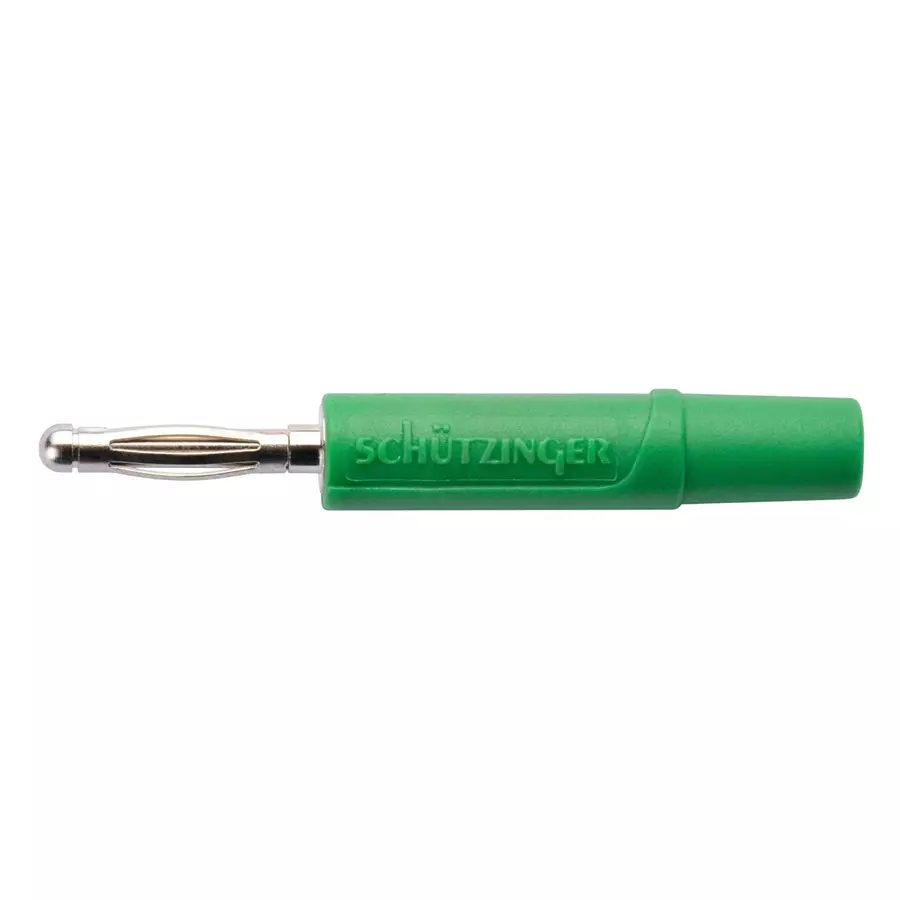 SCHUTZINGER CONN, BANANA, PLUG, 10A, GREEN, SOLDER, FK 02 L NI / GN-picture-34