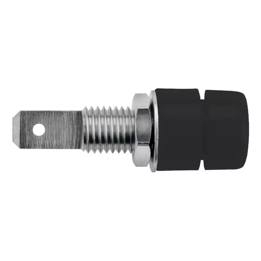 SCHUTZINGER CONNECTOR, BANANA, JACK, 32A, BLACK, QC, IBU 5568 NI / SW