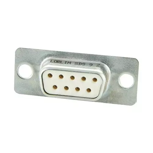 LORLIN Connector, D Sub, Receptacle, 9Way, SDS9Z