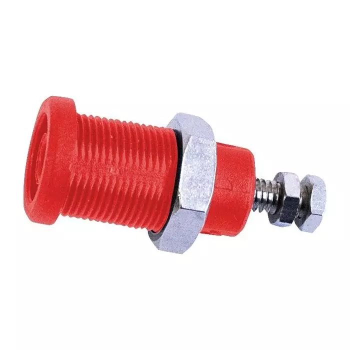 MUELLER ELECTRIC CONN, BANANA, JACK, 36A, STUD, RED, BU-P72930-2.