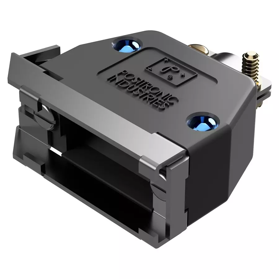 POSITRONIC D SUB BACKSHELL, 180DEG, D9000JVL0/AA.