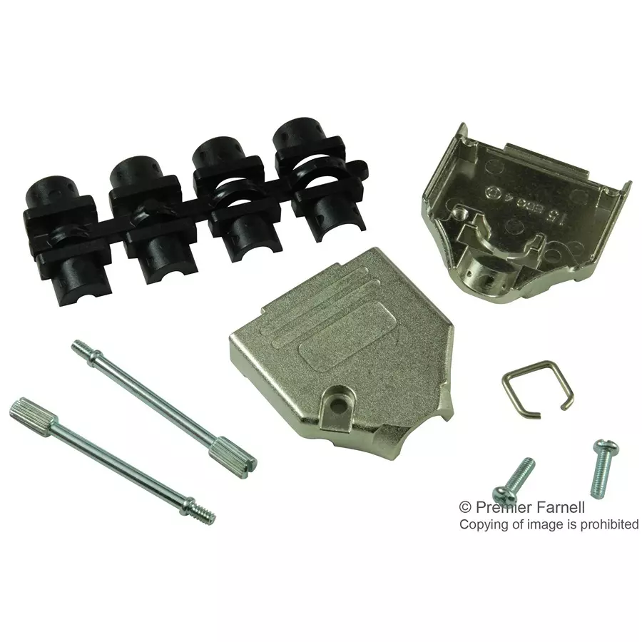 MH CONNECTORS D SUB BACKSHELL, D, DIECAST, 15WAY, MHDTZK-15-K