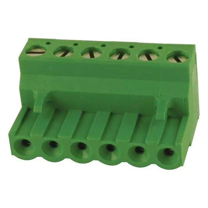 BUCHANAN - TE CONNECTIVITY TERMINAL BLOCK, PLUGGABLE, 6POS, 12AWG, 796634-6