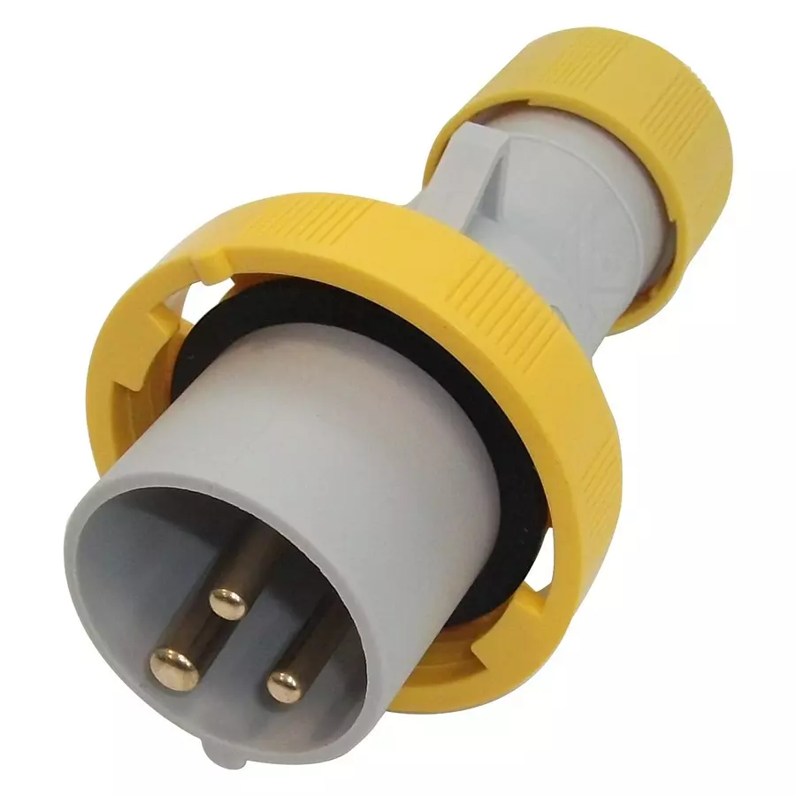 ILME INDUSTRIAL PLUG, 2P, 16A, 110V, YEL, PEW1643SV