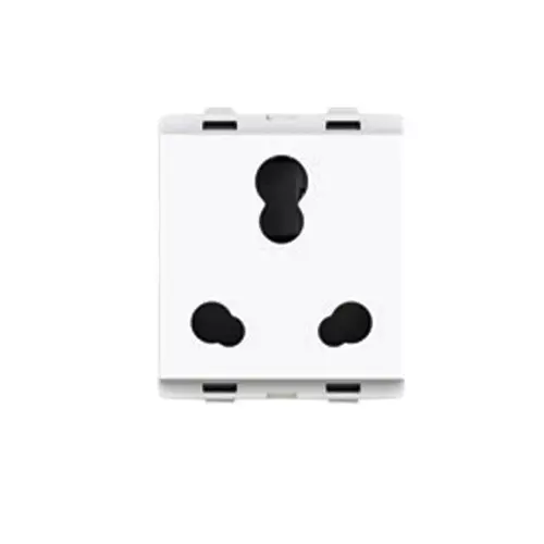 ABB WH Series Soocket 6/16 Amp 2M 3 Pin Panel Mount Moon White, 1SYK100001A2417