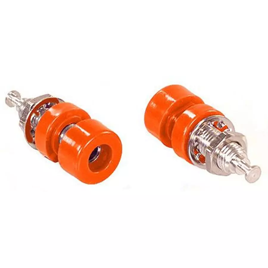 POMONA Banana JACk, 15A, Turret, Orange, 1581-3 (Pack of 10 Pcs)