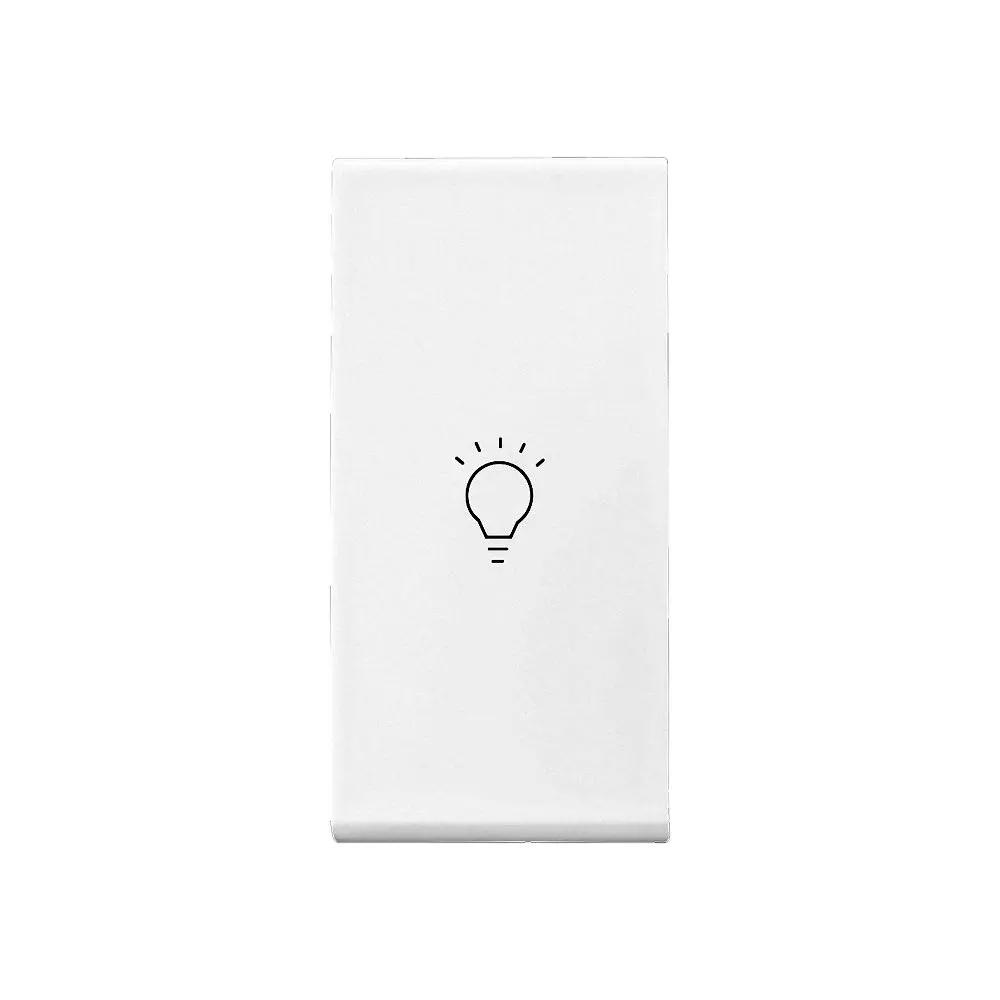 Legrand Switch with Light Marking Allzy 6 Amp 1 Way 1 Module Glossy White, 6811 03 (Pack of 20 Pcs)