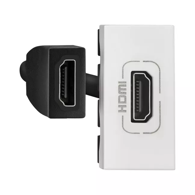 Legrand Preterminated HDMI Socket Myrius Classic White 1 Module, 6792 69