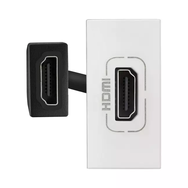 Legrand Preterminated HDMI Socket Myrius Classic White 1 Module, 6792 69