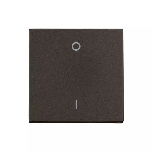 Legrand Switch with Indicator Myrius Charcoal Grey 20 Amp 2 Module 1 Way 2 Pole, 6794 13