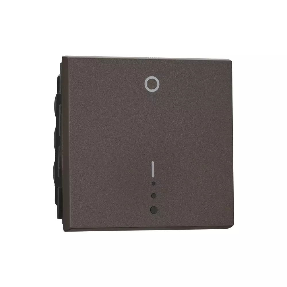 Legrand Switch Myrius Charcoal Grey 20 Amp 2 Module 1 Way 2 Pole, 6794 14