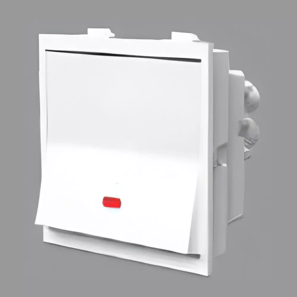 Cona Status Dual D.P Switch With Indicator 32 A White, 9816