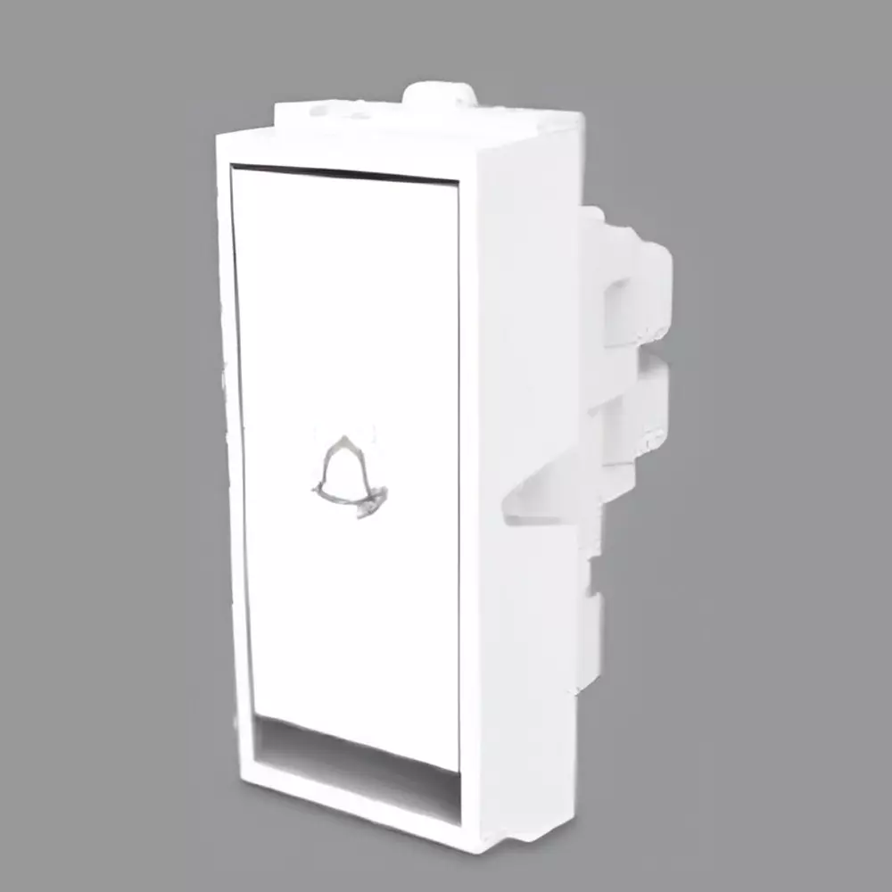 Cona Platinum Deep Bell Push 10 A White, 14261