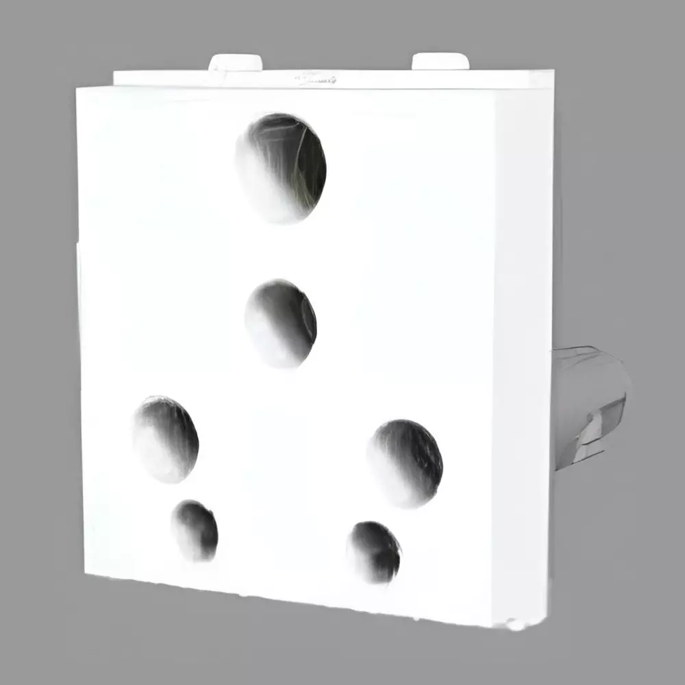Cona Platinum 6 Pin Universal Socket 6/16 A White, 14071