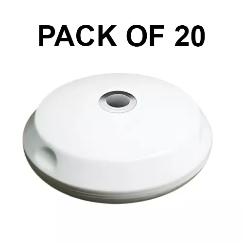 K9 Euro Inova Chrome Ceiling Rose White, 9091 (Pack of 20)