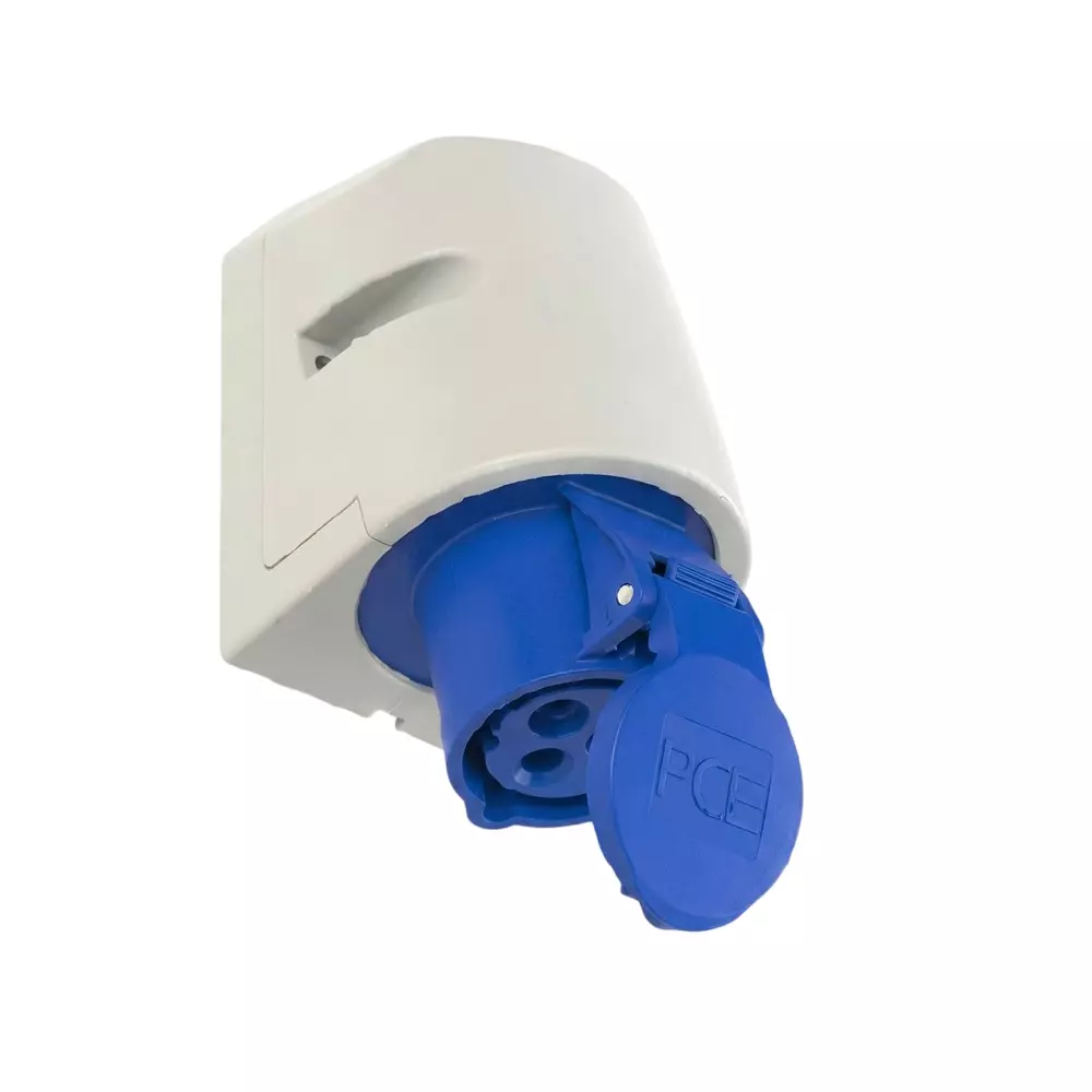 Hensel Insulated Plug Wall Socket Outlet 63 Amp 2P + E, 1331-6 (Pack of 10)