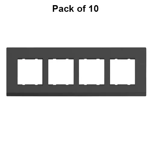 Cona Striqa Modular Plate Black 8 Modules(Horizontal), STM 1106 (Pack of 10)