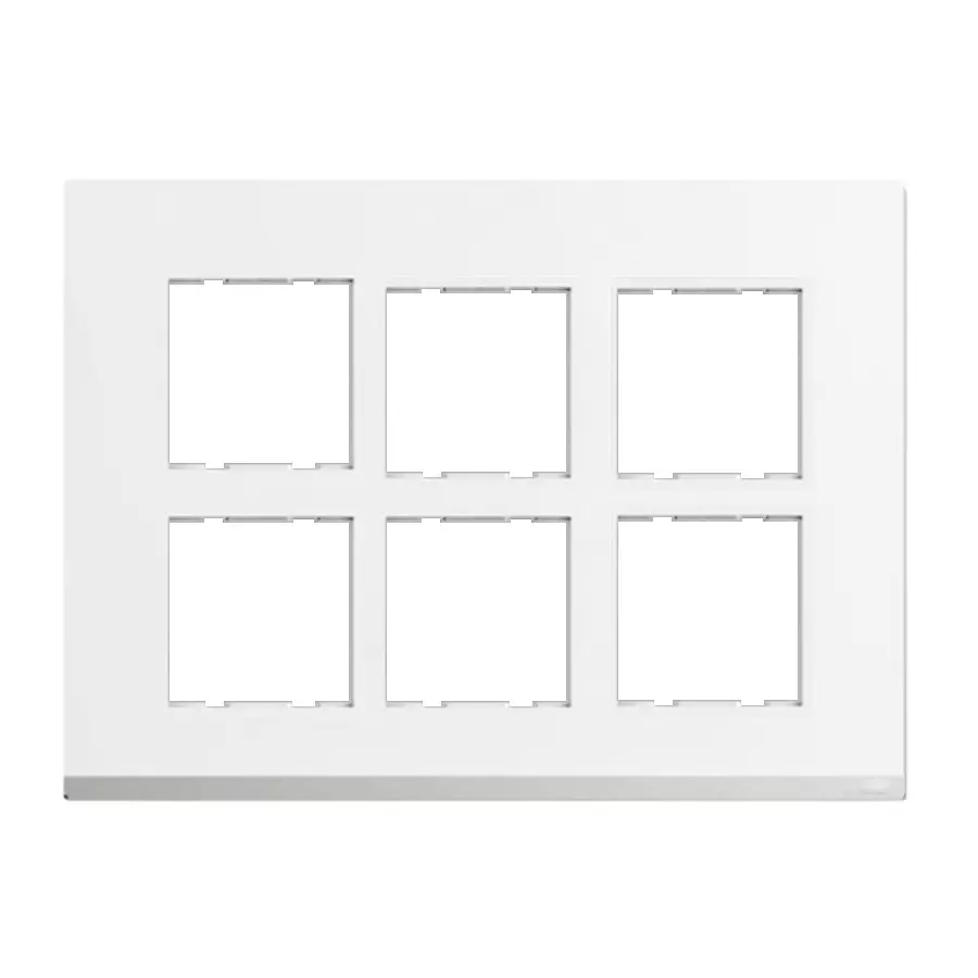 Cona Trimm Modular Plate White 12 Modules, TM 1108 (Pack of 10)
