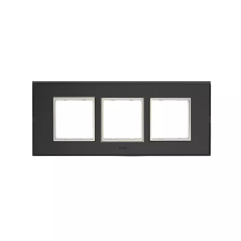 Cona Glasglow Modular Plate Black 6 Modules, GM 1106 (Pack of 10)