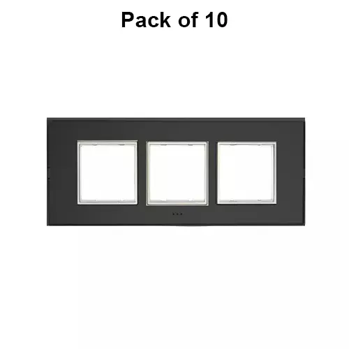 Cona Glasglow Modular Plate Black 6 Modules, GM 1106 (Pack of 10)