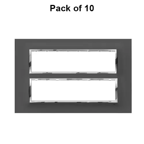 Cona Glasglow Glass Effect Modular Plate Black 12 Modules, GGM 1112 (Pack of 10)