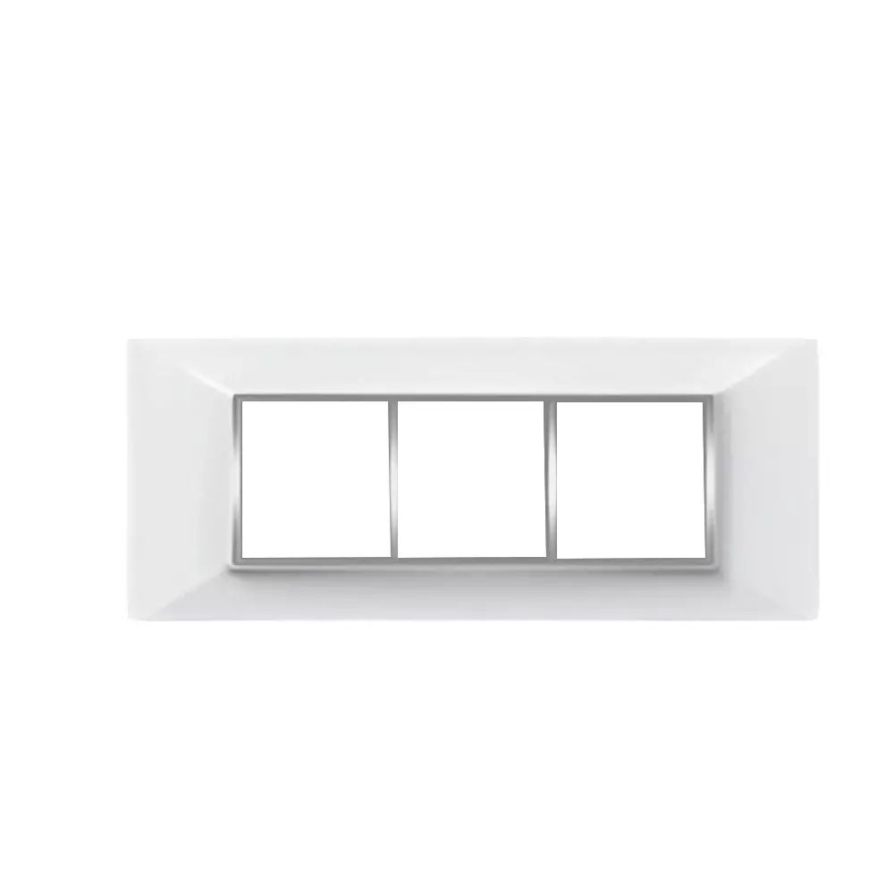Cona Amaze Modular Plate White 6 Modules, AW 1205 (Pack of 10)