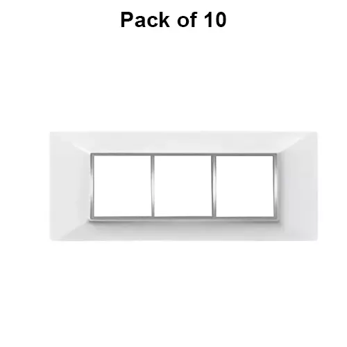 Cona Amaze Modular Plate White 6 Modules, AW 1205 (Pack of 10)
