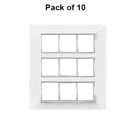Cona Amaze Modular Plate White 18 Modules, AW 1210 (Pack of 10)