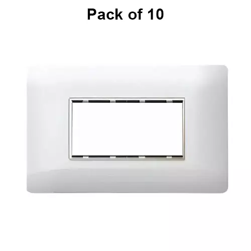 Cona Sleekwood Modular Plate White 4 Modules, SWN 1104 (Pack of 10)