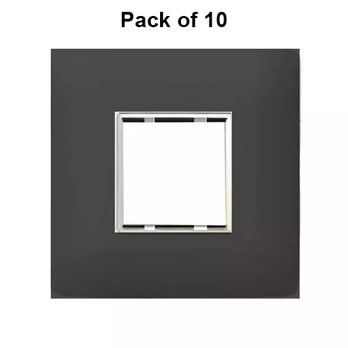 Cona Sleekwood Modular Plate Black 2 Modules, SWN 1102 (Pack of 10)