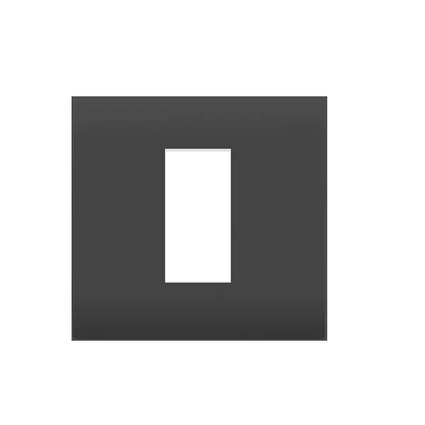 Cona Forte Modular Metal Plate Black 1 Module, ORPM 1101 (Pack of 10)