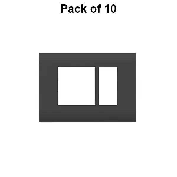 Cona Forte Modular Metal Plate Black 3 Modules, ORPM 1103 (Pack of 10)
