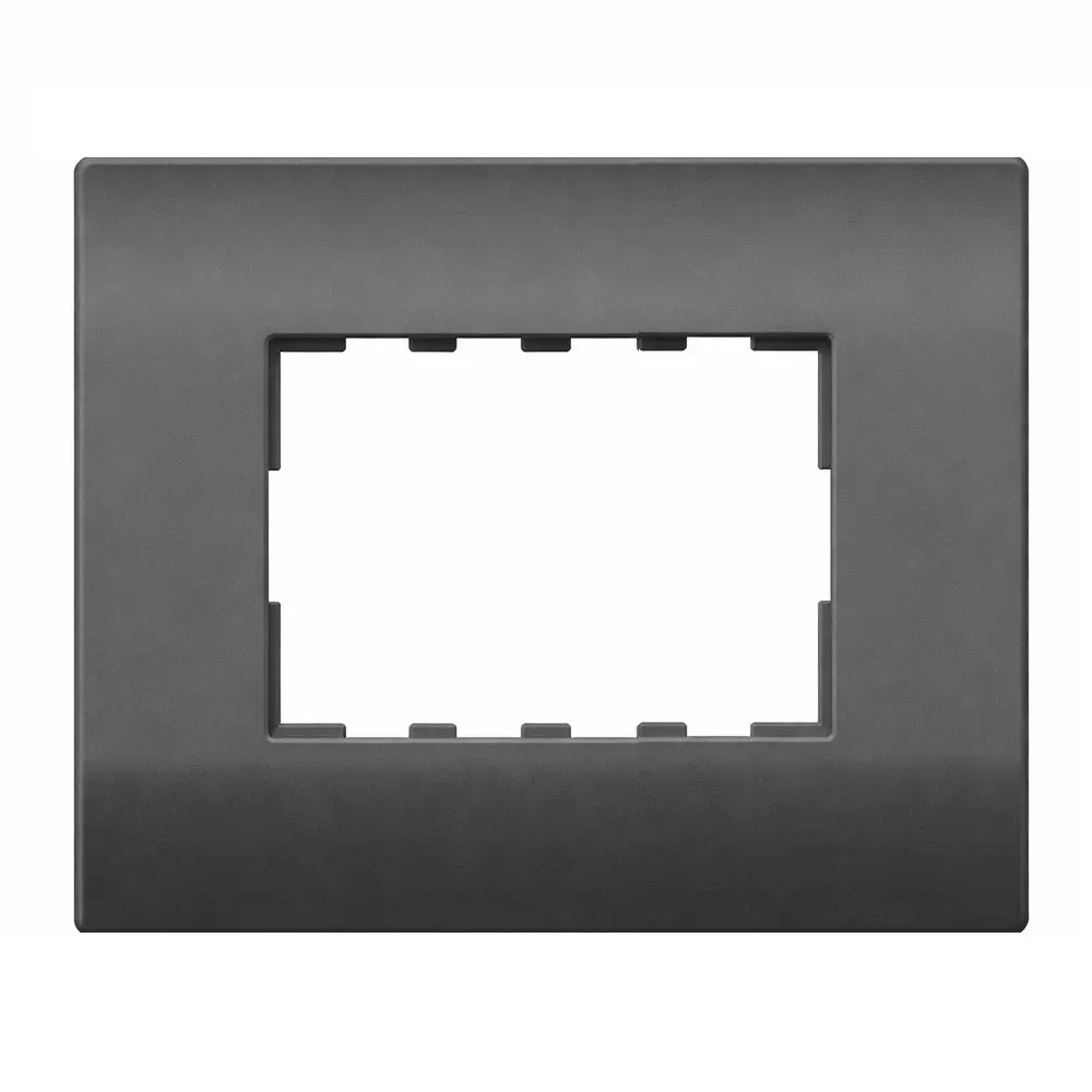 Anchor Roma Plus Cover Plates 2 Module Black PVC Plastic for Industrial Use, 278202