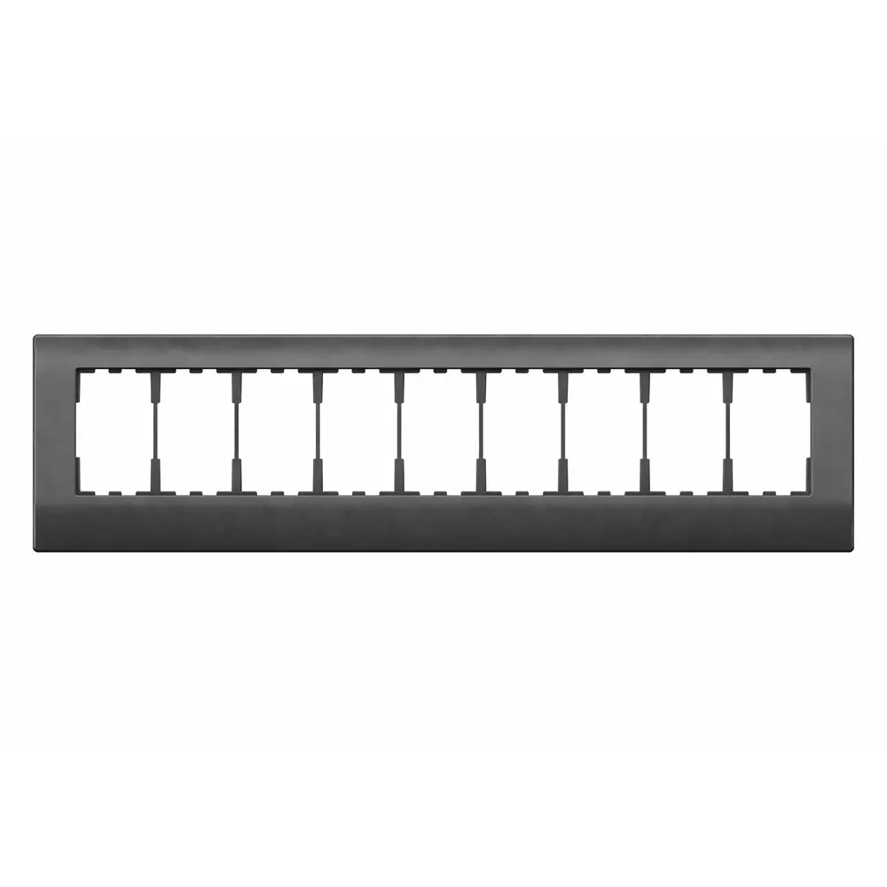 Anchor Roma Plus Cover Plates Modular 9 Module Black PVC Plastic for Industrial Use, 279689