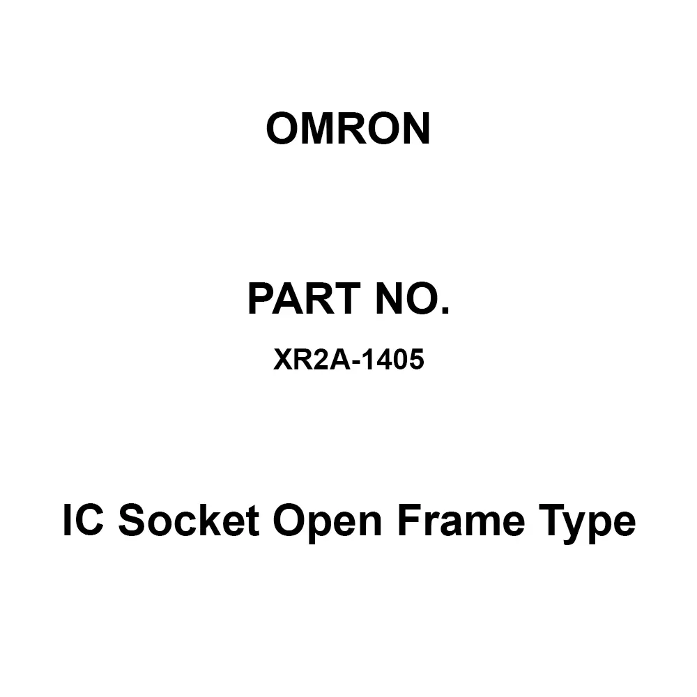 Omron IC Socket Open Frame Type 10³ mΩ or More At 500 V DC, XR2A-1405