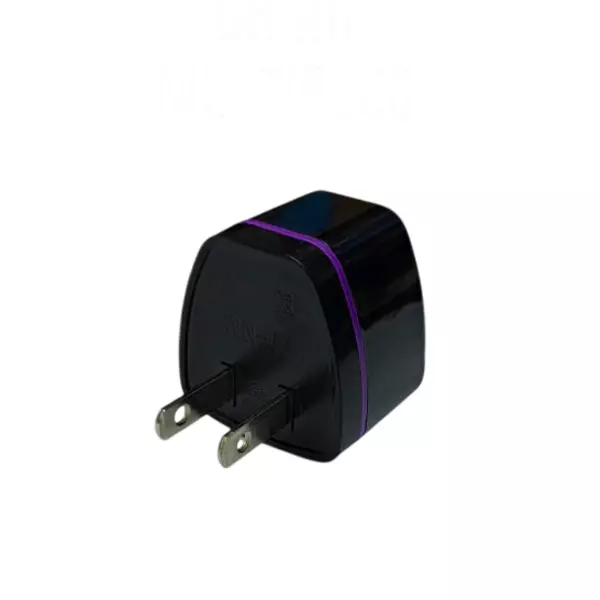 Setmi India China Multiplug Adapter in Black Color, Surge Protection & Heat Resistant for International Travel