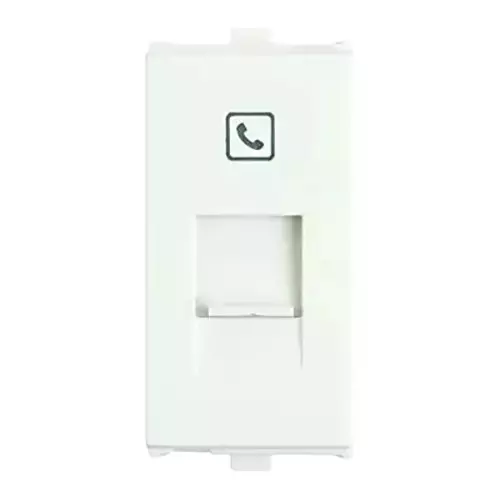Anchor Penta Rj11 Telephone Jack With Shutter White 1 Module, 65610 (Pack of 20)