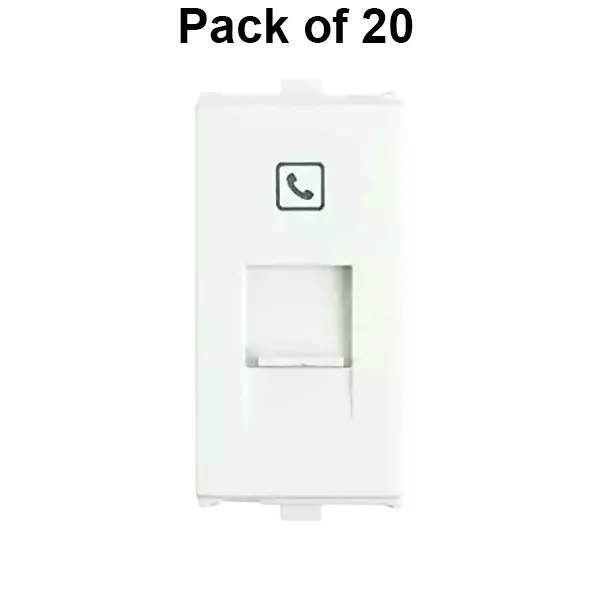 anchor-penta-rj11-telephone-jack-with-shutter-white-1-module-65610-pack-of-20