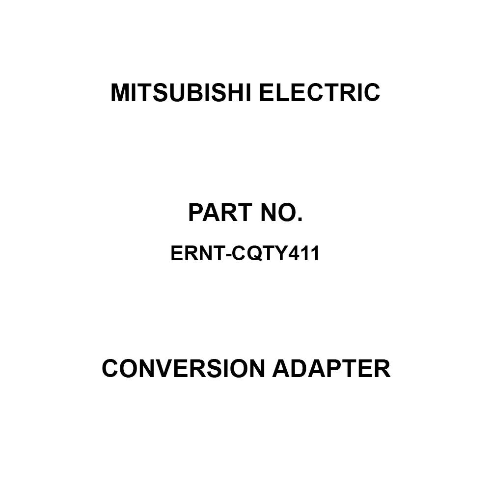 Mitsubishi Electric Conversion Adapter 1 Slot Type, ERNT-CQTY411