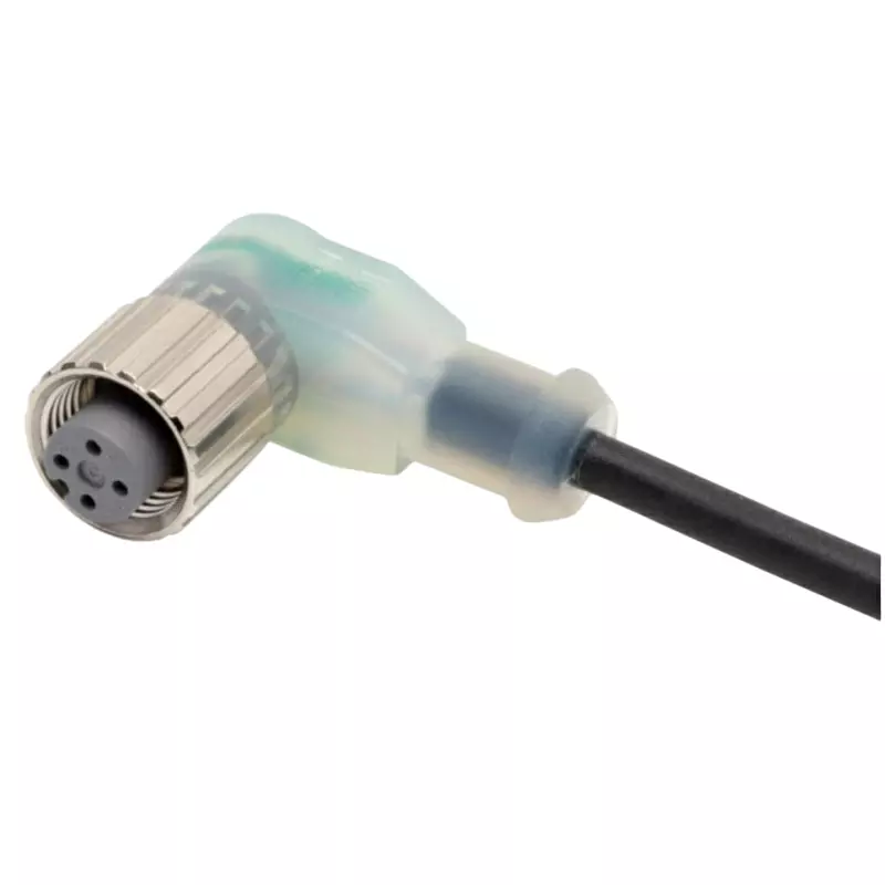 Omron Round M12 Connector with Cable Socket & Led XS2, XS2F-M12PVC3A2MNLED