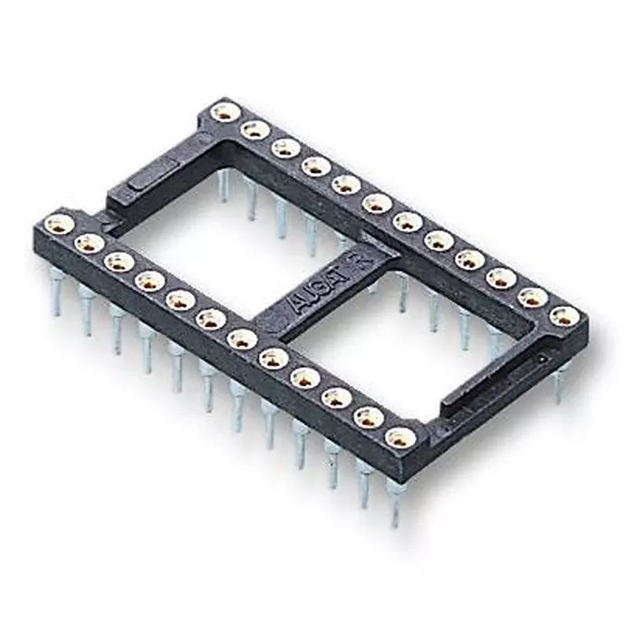 MULTICOMP PRO IC Sockets SOCKET IC, DIL, 0.3", 20WAY, 2227MC-20-03-07-F1 (Pack of 5)